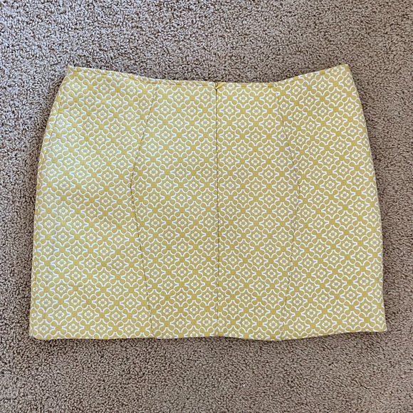 Urban Outfitters Coincidence & Chance Yellow Brocade Mini Skirt - Picture 4 of 8